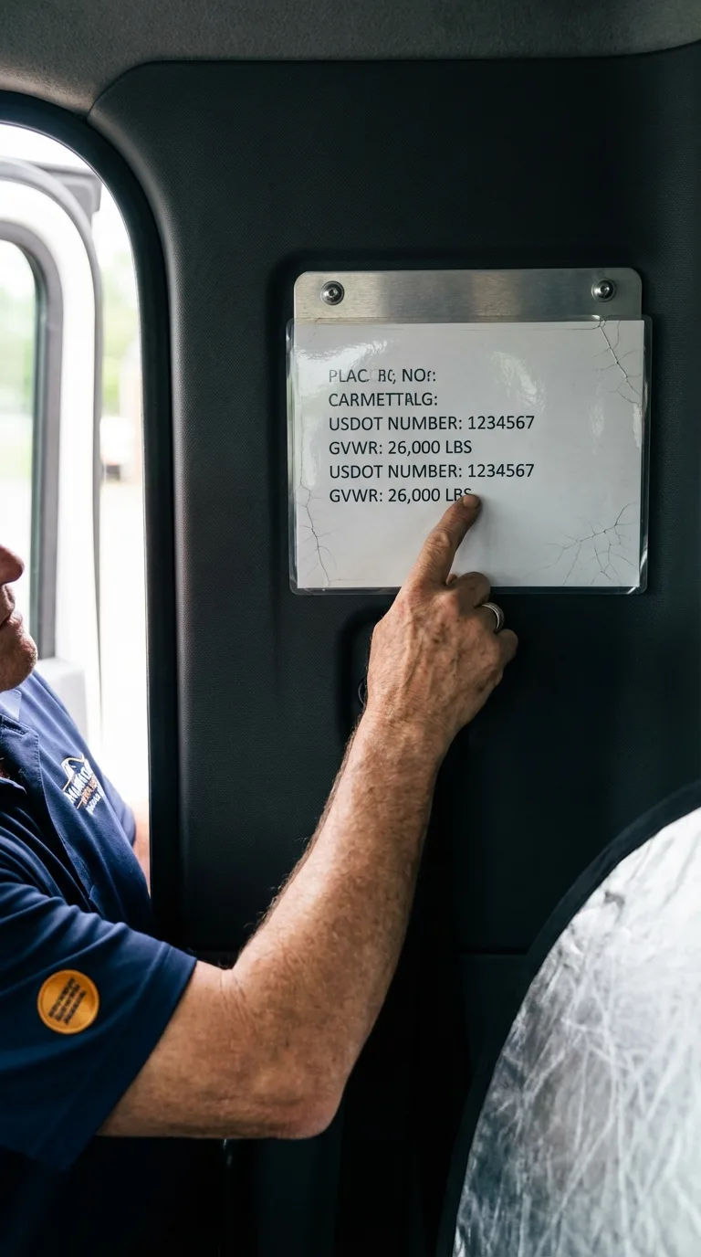 USDOT licensing placard verification in West Point